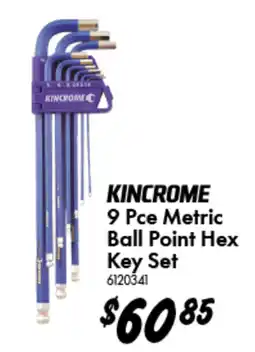Bunnings 9 Pce Metric Ball Point Hex Key Set offer