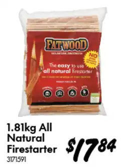 Bunnings 1.81kg All Natural Firestarter offer