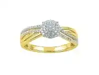 Bevilles Jewellery 9ct Yellow Gold 0.15ct Diamond Ring offer