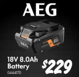 Bunnings 18V 8.0Ah Battery offer