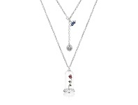 Bevilles Jewellery Disney Beauty and The Beast Enchanted Rose Necklace offer