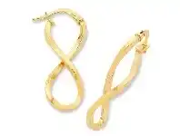 Bevilles Jewellery 9ct Yellow Gold Silver Filled Twist Earrings offer