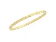 Bevilles Jewellery 9ct Gold Silver Filled Bangle With Roman Numerals offer