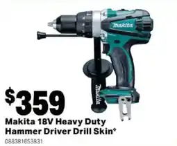 Mitre 10 Makita 18V Heavy Duty Hammer Driver Drill Skin offer