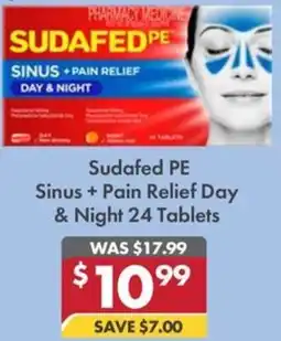 Pharmacy4Less Sudafed PE Sinus + Pain Relief Day & Night 24 Tablets offer