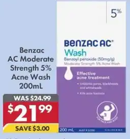 Pharmacy4Less Benzac AC Moderate Strength 5% Acne Wash offer