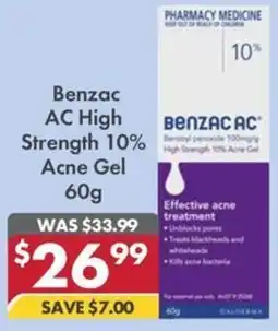 Pharmacy4Less Benzac AC High Strength 10% Acne Gel offer
