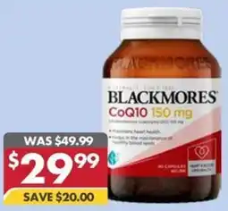 Pharmacy4Less Blackmores coq10 150 mg offer