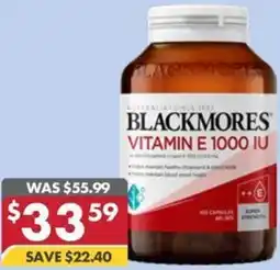 Pharmacy4Less Blackmores vitamin e 1000 iu offer