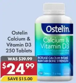 Pharmacy4Less Ostelin Calcium & Vitamin D3 250 Tablets offer