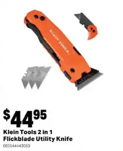Mitre 10 Klein Tools 2 in 1 Flickblade Utility Knife offer