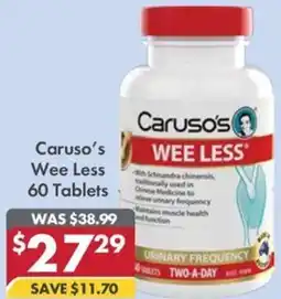 Pharmacy4Less Caruso's Wee Less 60 Tablets offer