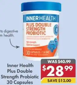 Pharmacy4Less Inner Health Plus Double Strength Probiotic 30 Capsules offer