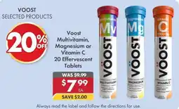 Pharmacy4Less Voost Multivitamin, Magnesium or Vitamin C 20 Effervescent Tablets offer