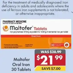 Pharmacy4Less Maltofer Oral Iron 30 Tablets offer