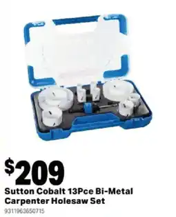 Mitre 10 Sutton Cobalt 13Pce Bi-Metal Carpenter Holesaw Set offer