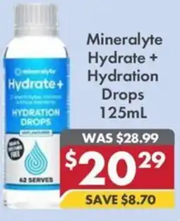 Pharmacy4Less Mineralyte Hydrate + Hydration Drops offer