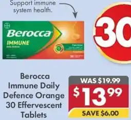 Pharmacy4Less Berocca Immune Daily Defence 30 Effervescent Tablets offer
