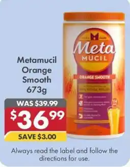 Pharmacy4Less Metamucil Orange Smooth offer