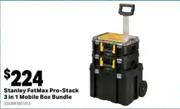 Mitre 10 Stanley FatMax Pro-Stack 3 in 1 Mobile Box Bundle offer
