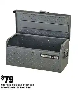 Mitre 10 Storage Geelong Diamond Plate Flush Lid Tool Box offer