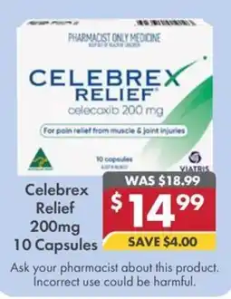 Pharmacy4Less Celebrex Relief 200mg 10 Capsules offer