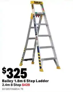Mitre 10 Bailey 1.8m 6 Step Ladder 2.4m 8 Step offer