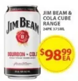 Star Liquor Jim beam & cola cube range offer
