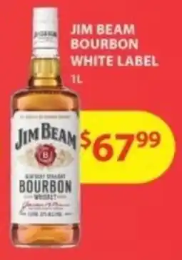 Star Liquor Jim beam bourbon white label offer