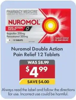 Pharmacy4Less Nuromol Double Action Pain Relief 12 Tablets offer
