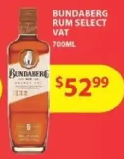 Star Liquor Bundaberg rum select vat offer