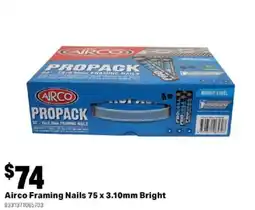 Mitre 10 Airco Framing Nails 75 x 3.10mm Bright offer