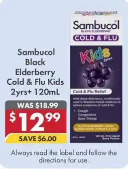 Pharmacy4Less Sambucol Black Elderberry Cold & Flu Kids 2yrs+ offer