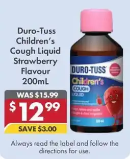Pharmacy4Less Duro-Tuss Children's Cough Liquid Strawberry Flavour offer