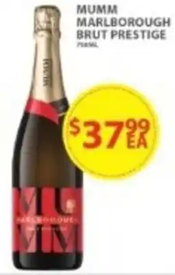 Star Liquor Mumm marlborough brut prestige offer
