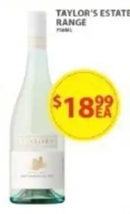 Star Liquor Taylors estate range offer