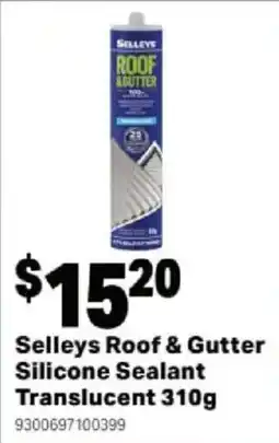 Mitre 10 Selleys Roof & Gutter Silicone Sealant Translucent offer