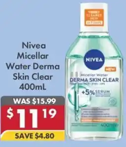 Pharmacy4Less Nivea Micellar Water Derma Skin Clear offer