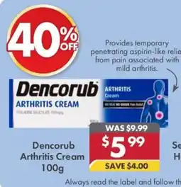 Pharmacy4Less Dencorub Arthritis Cream offer