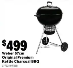 Mitre 10 Weber 57cm Original Premium Kettle Charcoal BBQ offer