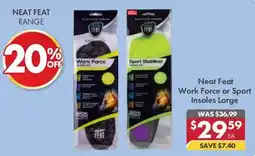 Pharmacy4Less Neat Feat Work Force or Sport Insoles Large offer