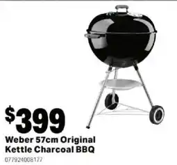 Mitre 10 Weber 57cm Original Kettle Charcoal BBQ offer