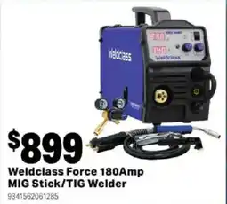 Mitre 10 Weldclass Force 180Amp MIG Stick/TIG Welder offer