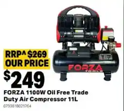 Mitre 10 FORZA 1100W Oil Free Trade Duty Air Compressor offer