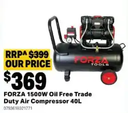 Mitre 10 FORZA 1500W Oil Free Trade Duty Air Compressor offer