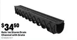 Mitre 10 Reln 1m Storm Drain Channel with Grate offer