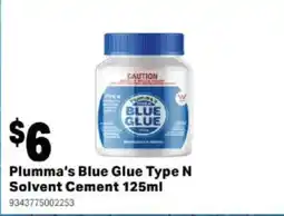 Mitre 10 Plumma's Blue Glue Type N Solvent Cement offer