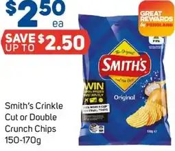Foodland Smith's Crinkle Cut or Double Crunch Chips offer