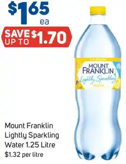Foodland Mount Franklin Lightly Sparkling Water offer