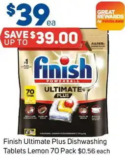 Foodland Finish Ultimate Plus Dishwashing Tablets Lemon offer